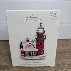 2008 Hallmark Keepsake "Lighthouse Greetings" Christmas Ornament